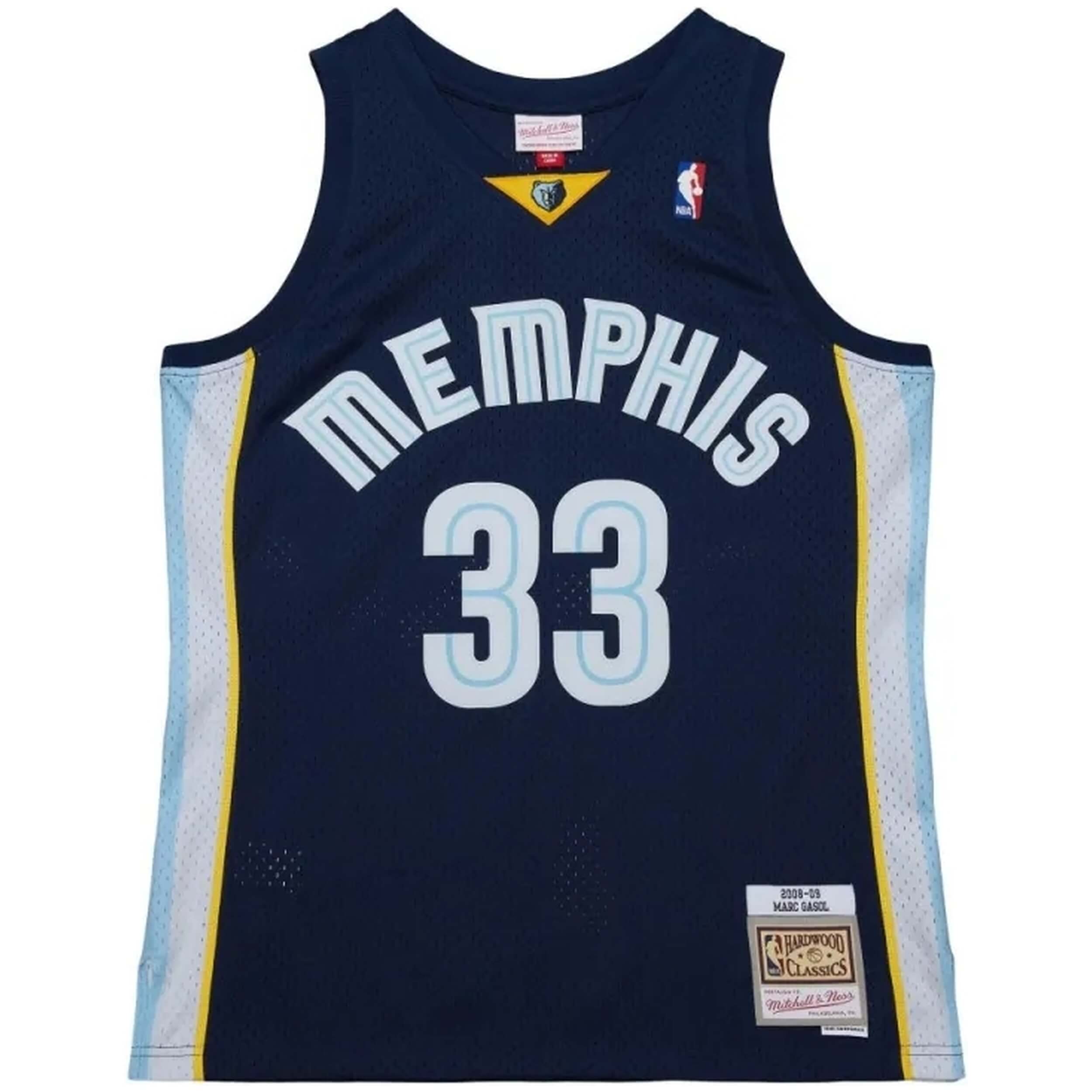 Mitchell &amp; Ness Marc Gasol Memphis Grizzlies 2008-09 Basketball Jersey