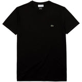 Camiseta De Manga Corta Lacoste Camiseta Lacoste Pima Manga Corta Negro Carbón