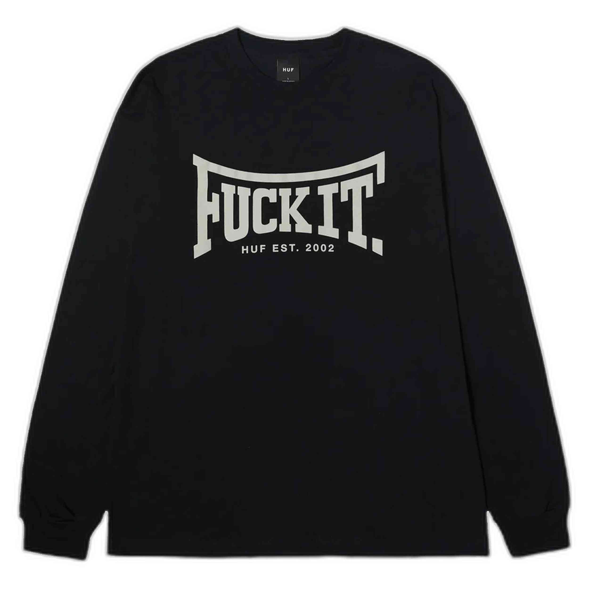 Camiseta De Manga Larga Huf Ts02287-Black