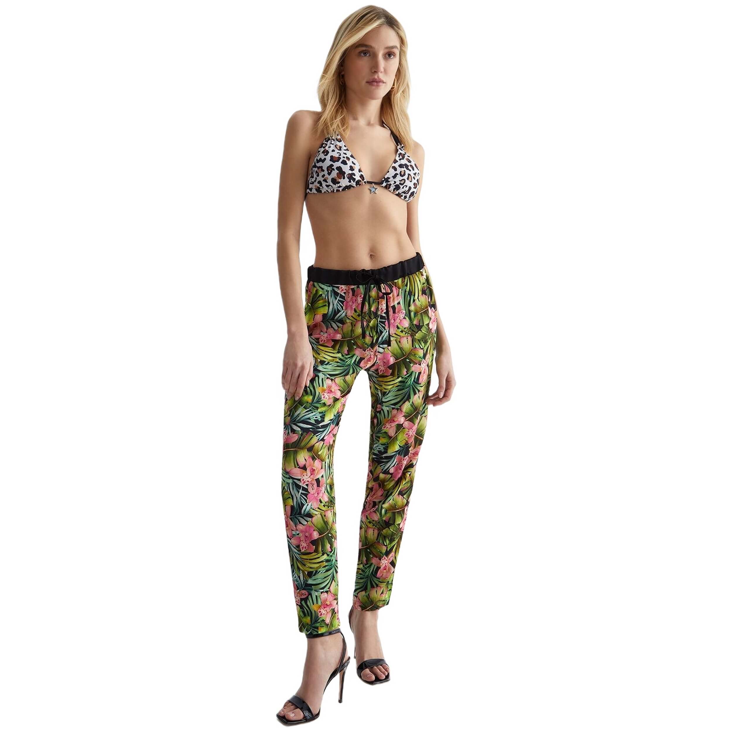 Pantalon Largo Liu Jo Floral Trousers