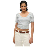 Blusa Superdry S/S Smocked Woven Top